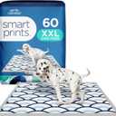 Pet Life Unlimited Smart Prints XXL Puppy Pads for Dogs, Potty Training Pee Pads, 60 Count, 30" x 36", Leak-Proof, Super Absorbent, Quick-Dry, Patterned Pads with Odor Control, Made in USA