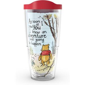 Tervis Disney - Winnie the Pooh Adventure Made in USA Double Walled Insulated Tumbler Travel Cup Keeps Drinks Cold & Hot, 24oz, Classic (1 Count (Pack of 1), Multicolor/Assorted)