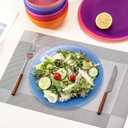 KX-WARE Everyday Plates set of 12 - Unbreakable and Reusable 10 inch Plastic Dinner Plates, Coastal Color | Dishwasher Safe, BPA Free