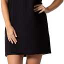 Turkish Linen Womens Waffle Spa Body Wrap with Adjustable Closure (XX-Large, Black)