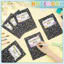 Fuutreo 72 Pcs Composition Notebook Classroom Decorations Classroom Bulletin Board Decor Bulletin Boards Cutouts Composition Cover Paper Whiteboard Decor