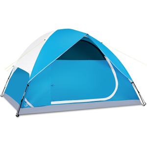 1/2/4/5/6 Person Dome Tents for Camping, Lightweight Portable Backpacking Tent, Small Easy Set Up Outdoor Waterproof Camping Hiking Tent for Adults (Blue)