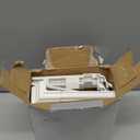 6 x 6 Inches Vinyl Post Sleeve Adjustable Vinyl Post Skirt White Base Porch Column Wraps for 3 to 6.5 Inch Wood Stair Rails(White,4 Pack)