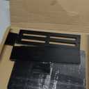 Key Holder Wall Mount, 10 inch Decorative Key and Mail Holder for Wall, with Mail Organizer & 4 Key Hooks, Rustic Wooden Key Rack for Hanging Dog Leash Sunglasses, Entryway Key Hanger, Black