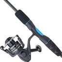 Ugly Stik GX2 Youth Spinning Reel and 5'6" Fishing Rod Combo, Blue/Silver, 2-Piece, Graphite and Fiberglass Rod with Clear Tip Design
