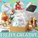 24 Pack Easter Classroom Gifts for Students Rainbow Scratch Crafts Art Mini Coloring Books School Classroom Candy-Free Prize Teacher Gift Bulk Easter Basket Stuffer Party Favor for Kid