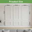 Pre Cut Wall Molding, 3 Set Wainscoting Panels Peel and Stick, 54 x 24 in | Paintable & Ready-to-Assemble, Lightweight Wall Moulding Panel for Living Room Bedroom Hallway Kitchen Island