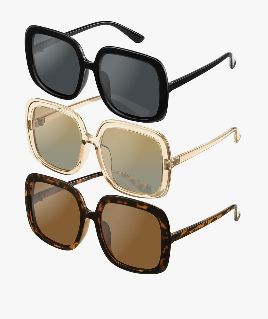 miyya Oversized Polarized Sunglasses Women, Trendy Retro Sun Glasses for Women 2025, Oversized Shades