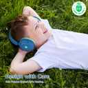 iClever BTH20 Active Noise Cancelling Headphones for Kids, 60H Play Time,Type C Fast Charging, Safe Volume 80dBA, Bluetooth5.4, Award-Winning Kids Headphones Wireless for iPad Tablet Airplane, Blue