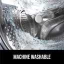 GORILLA GRIP Patented Square Shower Stall Mat, Small Bathtub Floor Mats for Stand Up Showers with Suction Cups and Drainage Holes, Machine Washable, Soft on Feet, Bathroom Accessories 21x21 Inch, Gray