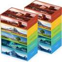 Outus 10 Pack Facial Tissues Boxes Set Bulk, Cube 3-Ply Soft Tissues with 800 Sheets 3 Ply Napkins Bible Verse Religious Church Gift for Travel Home Car Accessories