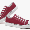 Men Canvas Low top Shoes Classic Casual Sneakers Black and White Fashion Shoes, 13