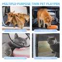 2-in-1 Dog Playpen, 58''Pop Up Cat Puppy Pet Playpen Indoor/Outdoor Cats Enclosed, Cat Dog Tent Crate Cage Kennel, Portable Playpen for Kitten, Small Animals Play Pen(Medium, 58" Lx30 Wx24 H) (M, 58"L x 30"W x 24"H, Tough Oxford & Mesh)
