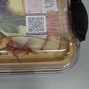 FARBERWARE Rectangular Build-a-Board Cutting Board with Single Compartment and Clear Locking Lid for Charcuterie, Snacks, and More, Bamboo