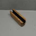 EDHAS Laptop Holder Acacia Wood Vertical Laptop Stand for Desk Compatible with Apple MacBook, Microsoft Surface, Gaming Laptops, IPad, Tablets (8" x 2.3" x 2.5")