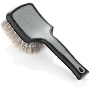 Detail Factory - ProGrip XL Tire Brush - Ergonomic ProGrip Handle - Stiff Synthetic Bristles to Cut Through Grime - Grey and Black (Gray)