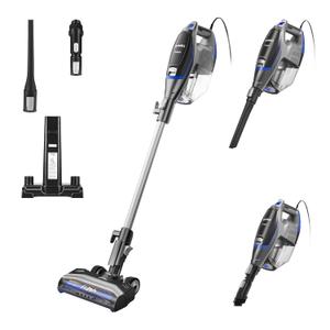 Eureka Corded Stick Vacuum Cleaner for Home Pet Hair, Lightweight Vacuum Cleaner with Powerful Suction for Carpet Tile and Hard Floor, Blue, NES520BL 2-in-1 Flash Handheld Vac