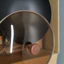 WANGYUANJI Carbon Steel Wok Pan with Lid, 12.6" Hammered Stir Fry Pan, Thickened Heavy Duty Flat Bottom Wok for Electric, Induction & Gas Stoves, Detachable Wood Handle, No Chemical Coating (Black)