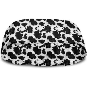 Boatee Cow Stripes Winch Cover, Dustproof Winch Protection Cover with Elastic Band, UV-Resistant Dust Cover for Electric Winches Utility Trailer Cover