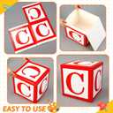 23 Pcs Kindergarten Giant Back to School Decorations Classroom Party Decor Abc Alphabet Party Favor Box Large Inflatable Pencil Crayon Balloons for Kindergarten Back to School Celebration Supplies