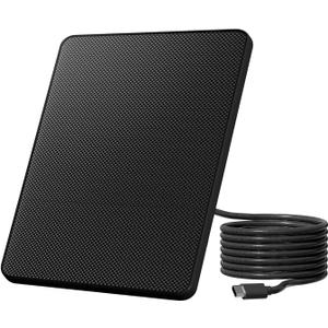 Birdfy 8W Solar Panel for Smart Bird Feeder Camera, Type-C Charger for Birdfy Feeder, 360° Adjustable Swivel Mount, IP65 Waterproof for Outdoors, 8W Continuously Power Supply (9.8ft Chew-Proof Cable)