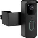 Anti-Theft Blink Doorbell Mount, No-Drill Doorbell Door Mount Bracket for Blink Video Doorbell 2 Gen, Not Block Doorbell Motion Sensor Blink Doorbell Accessories for Houses Apartments Office (Black)