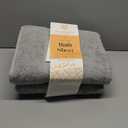 White Classic Luxury Soft Bath Sheet Towels - 650 GSM Cotton Luxury Bath Towels Extra Large 35x70 | Highly Absorbent and Quick Dry | Hotel Quality Extra Large Bath Towels Oversized, Light Grey, 2 Pack