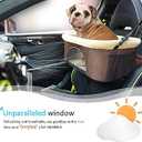 ROODO Pet Car Seat for Dog/Cat from Back Seat Height Adjustable Perfect for Small Medium Pets up to 18 lbs Car Seat Harness