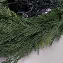 Christmas Cedar Garland Realistic with Lights - Cypress Decorations 9ft for Mantle Lighted Faux Pine Garlands for Xmas Home Decoration Indoor Stairs Railing Fireplace 9 Ft Outdoor Prelit Door Decor
