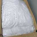 Outpain 12 Pack Spandex 72in/6FT White Round Tablecloths, Stretchy 132inch Fitted 6FT Round Table Cloths, Wrinkle Free Table Cover with Skirt for Wedding Party Dining Banquet