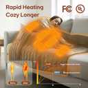 ZonLi Electric Wearable Heated Blanket, 2-in-1 Design Portable Cordless Heated Blankets Battery Operated Heated Shawl Blanket, Rechargeable Power Bank for Home, Office, Travel, Gift for Christmas
