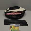 Dog Cat Playpen, Pet Puppy Portable Playpens for Outdoor Travel Crate, Indoor After Surgery Use, Foldable Dog Kennel Tent for Rabbit or Small Animals and Tent Stakes(Pink, Medium)