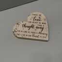 Yookeer Sympathy Gift Memorial Heart Present for Loss of Loved One Bereavement Gift Bereavement Sign Grieving Decorative Plaque for Loss of Deceased Father Mother Son Brother Condolence(Flower)