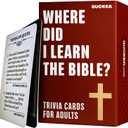 QUOKKA Bible Trivia Game for Adults  500 Bible Questions for Christians  Fun Christian Trivia Card Games for Adults & Family  Religious Gifts for Men and Women - 4 Rich Categories to Learn and Play