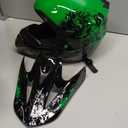 ATV Youth Kids Motocross Helmet for 4 Wheeler Dirt Bike Street Riding with DOT FMVSS 218 (Green, L)