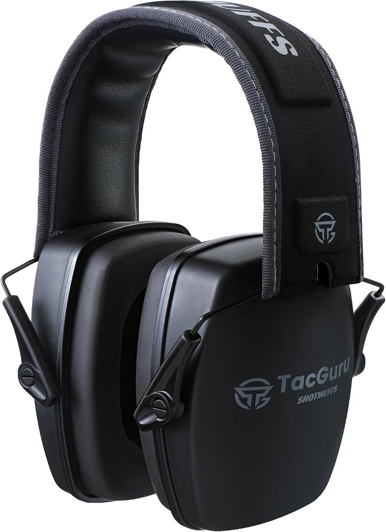 SHOTMUFFS A – Passive Shooting Ear Protection Earmuffs, NRR 25 dB, Gun Range Hearing Protection for Shooters, 3.94 inches x 4.72 inches x 5.12 inches