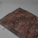 2x5 Runner Rug Machine Washable Boho Rug Runners for Hallway,Ultra-Thin Low Pile Rug,Lightweight Indoor Carpet,Non Slip Floral Runners for Enrtyway, Corridor, Home Office, Kitchen,Burgundy Red (2' x 5' (Rectangular))