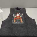 Workout Santa Claus Scoop Bottom Cotton Tank,Novelty Sleeveless T-Shirt,Fitness Heavy Duty Training Tank Top Black, L