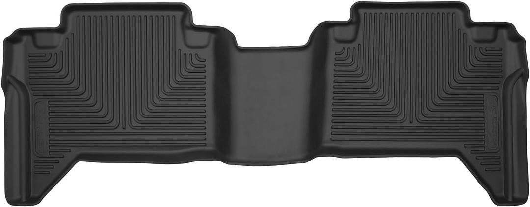 Husky Liners X-act Contour Floor Mats | Fits 2005-2023 Toyota Tacoma, Double Cab | 2nd Row, 1-pc Black - 53801