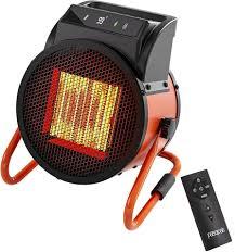 Outdoor Heater for Patio  1500W Electric Greenhouse Heater, Portable Electric Space Heating with Overheat Protection, PTC Ceramic 3 Modes Patio Heating for Garage, Greenhouse, Outdoor Use