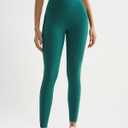 RUNNING GIRL Leggings with Pockets for Women Tummy Control 25" High Waisted Yoga Pants Buttery Soft Gym Workout Yoga Leggings (Green, XL)