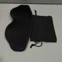 Lightproof Comfortable Eye Mask Memory Sleeping Mask for Travel Office and Outdoor Use Elastic Bands for Light Blocking and Optimal Comfort (Black)