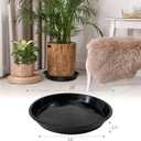 Plant Saucer 14 16 18 20 22 Inch, 4 Pack Heavy Duty Large Plant Tray for Planter Pot, Plastic Flower Pot Saucers Drip Water Trays for Indoors and Outdoors (16 Inch)