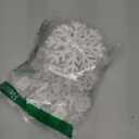 OuMuaMua 6 Set Snowflake Christmas Table Decorations - 12pcs White Wooden 3D Snowflake Decor Tabletop Centerpiece for Christmas Party Supplies Home Decor