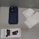 SSLOTSCASE for iPhone 12 Pro Case with 2X Screen Protector, Light Blue