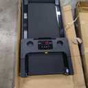 Treadmill with Handles, 2025 Upgraded Small Treadmills Home, Portable Electric Treadmills for Home 300 lbs Capacity, Walking Pad Treadmill,Lightweight Folding Foldable Walking Pad with LED Display (Black)