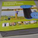 Camping Stool Portable Collapsible Stool Retractable Stool Folding Chair Outdoor Telescopic Stool Capacity 400lb Lightweight for Fishing Hiking Trips BBQ Stool Black