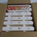 Christmas Tree Fence Protector for Kids, Dogs, Pets - 36 Pack Indoor Plastic White Picket Fence Decoration