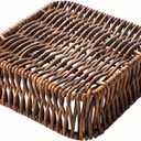 Hand-woven Storage basket, bread basket with 4 compartments