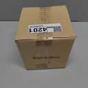 MyGift Tissue Box Cover Square Vintage White and Distressed Gray Wood Bathroom Tissue Box Dispenser Holder with Slide-Out Bottom Panel, Farmhouse Tissue Box Holder 5.5 x 5.5 x 6.3 Inches